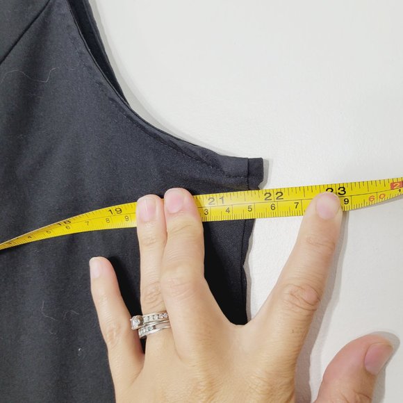 Emma Pernelle Little Black Dress Sleeveless Classic A-Line Shift Stretch 48 - Picture 10 of 11